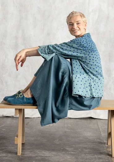 Kofta "Siv" i återvunnen/ekologisk bomull - veronagrön