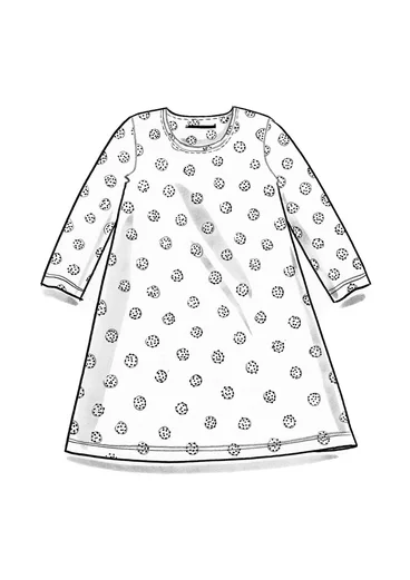 Trikåtunika "Ton" i ekologisk bomull - turkos