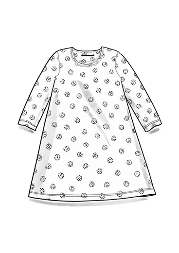 Trikåtunika "Ton" i ekologisk bomull - turkos