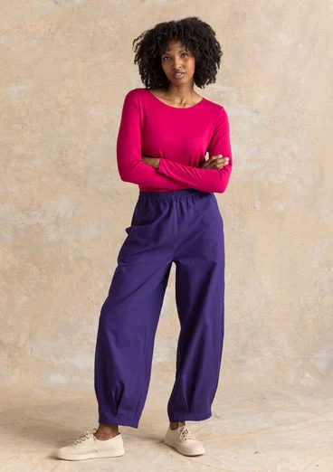 Trikåtop ”Bianca” i lyocell/elastan - cyklamen