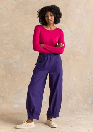 Trikåtop ”Bianca” i lyocell/elastan - cyklamen