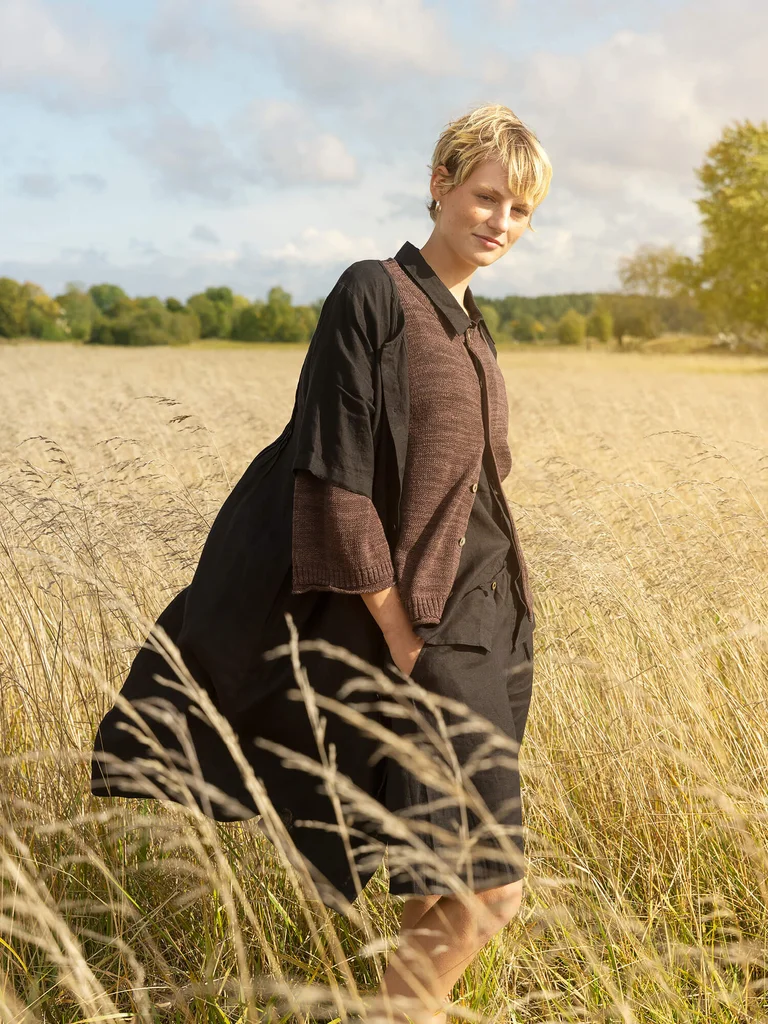 “Seraj” woven dress in linen