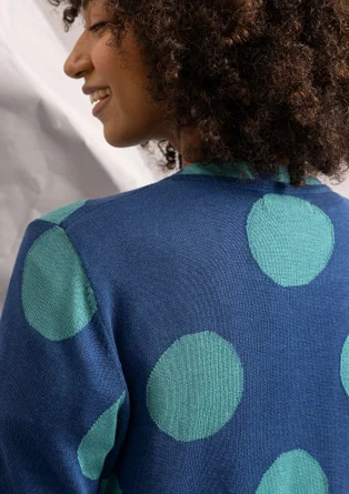 Kofta "Ina" i ekologisk bomull/lyocell - indigoblå