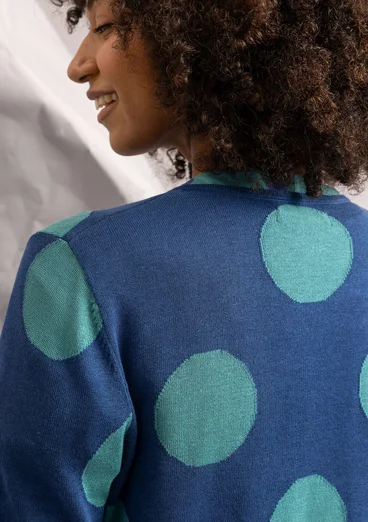 Kofta "Ina" i ekologisk bomull/lyocell - indigoblå