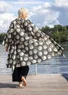 Kimono "Eclipse" i ekologisk bomull (mörk askgrå En storlek )