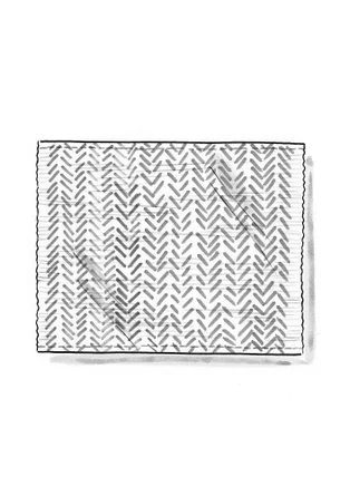 Bordstablett "Play" i ekologisk bomull - svart