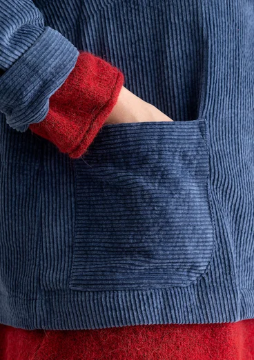 Manchesterjacka "Rime" i ekologisk bomull - indigo