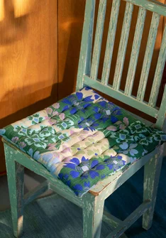 Sittdyna "Anaya" i ekologisk bomull - malakit