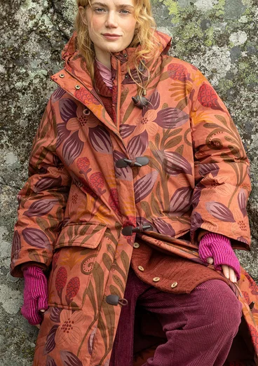 Torgvante i lammull/ekologisk och återvunnen bomull - rödkål/cerise