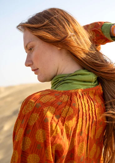 Blus "Gjusta" i ekologisk bomull - henna