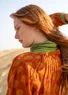 Blus "Gjusta" i ekologisk bomull (henna S)