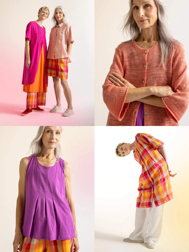 “Seraj” woven dress in linen