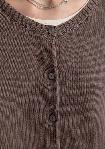 Kofta i återvunnen bomull - ljus potatis