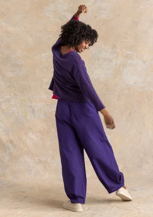 Tröja i alpackamix - natthimmel/melange