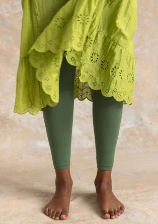 Enfärgade leggings i återvunnen polyamid - rosmarin