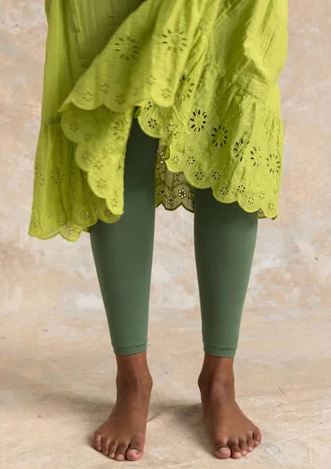 Enfärgade leggings i återvunnen polyamid - rosmarin