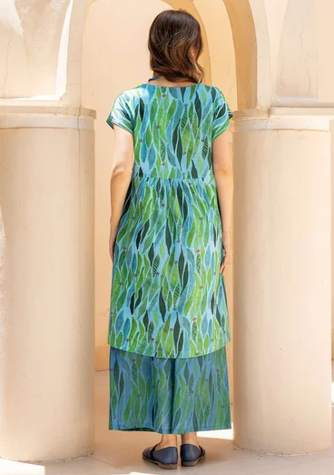 Trikåklänning "Cherie" i ekologisk bomull - cikada