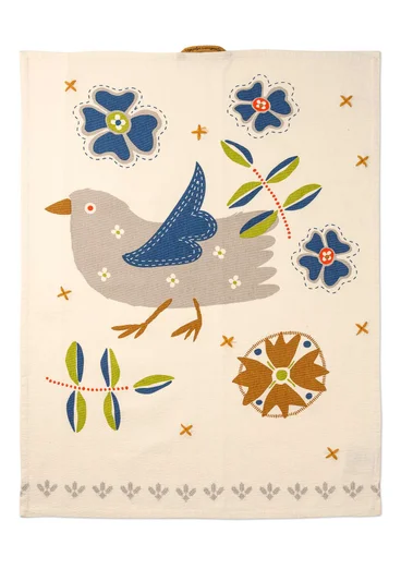 Kökshandduk "Rosemary" i ekologisk bomull - natur