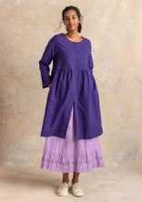 Vävd klänning ”Vendela” i ekologisk bomull - natthimmel