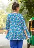 Blus "Ping" ekologisk bomull (lavendel S)