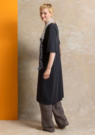 Trikåklänning ” Ophelia” i ekologisk bomull/modal - svart