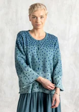 Kofta "Siv" i återvunnen/ekologisk bomull - veronagrön