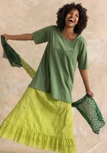 Trikåtunika ”Himla” i ekologisk bomull - rosmarin