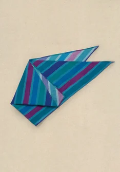 Sjal "Akira" i ekologisk bomull - ljus indigo