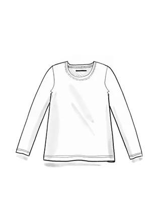 Trikåtop i ekologisk bomull - morot