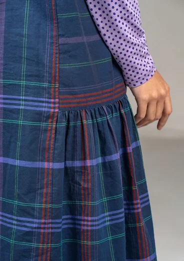 Vävd klänning "Kate" i ekologisk bomull - bläck