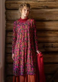 Trikåklänning "Rosebay" i lyocell/elastan - aubergine