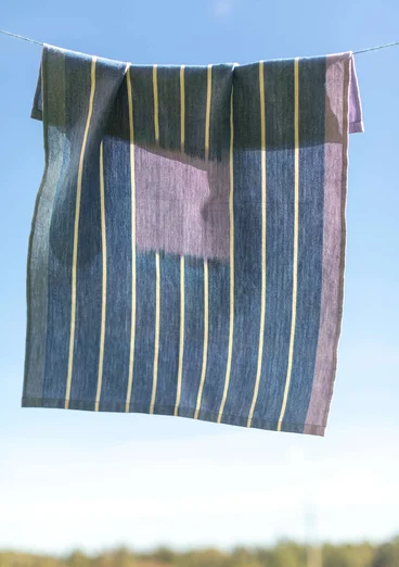 Kökshandduk "Ira" i ekologisk bomull - briljantblå