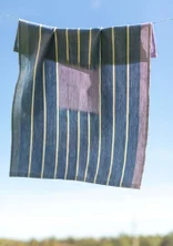 Kökshandduk "Ira" i ekologisk bomull - briljantblå