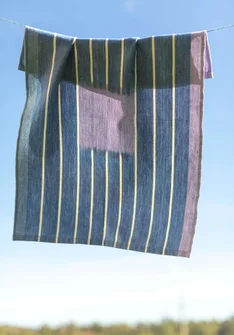 Kökshandduk "Ira" i ekologisk bomull - briljantblå