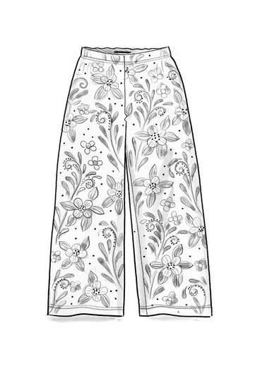 Velourbyxa "Cornus" i ekologisk bomull/återvunnen polyester - mörk choklad