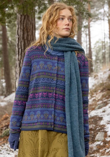 Kofta "Canwood" i ekologisk/återvunnen bomull - viol