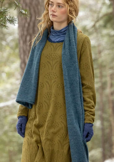 Fingervante i ull - indigo