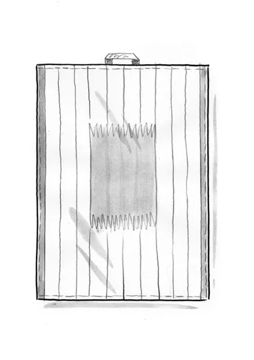 Kökshandduk "Ira" i ekologisk bomull - körsbärsblom