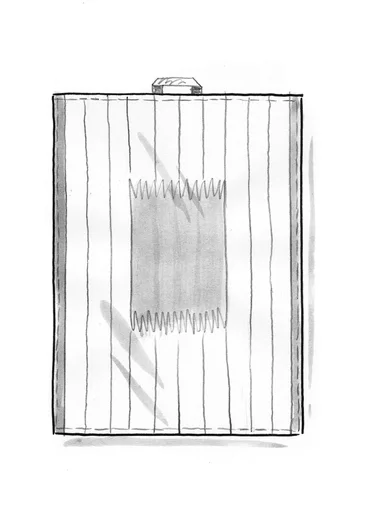 Kökshandduk "Ira" i ekologisk bomull - körsbärsblom