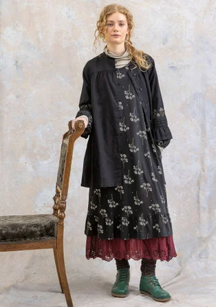 Trikåklänning "Rönnbär" i ekologisk bomull/modal - svart