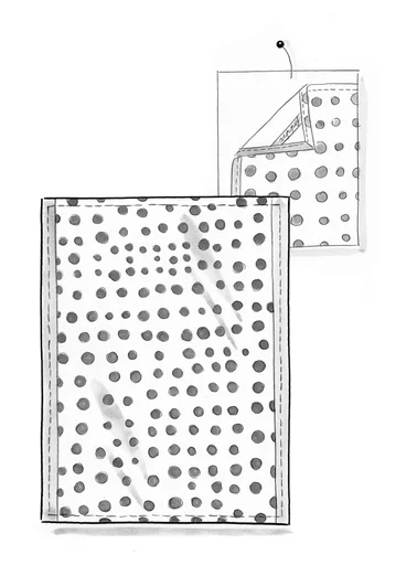 Kökshandduk "Play" i ekologisk bomull - fjäder
