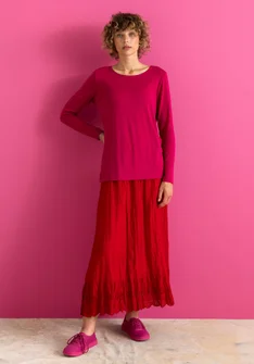 Vävd underkjol i ekologisk bomull - amaryllis