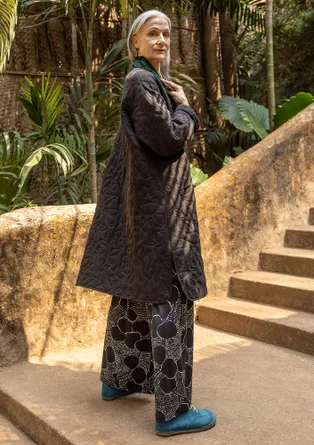 Trikåbyxa "Harriet" i lyocell/elastan - svart