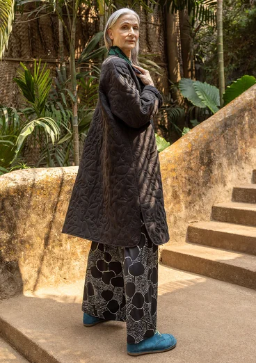 Trikåbyxa "Harriet" i lyocell/elastan - svart