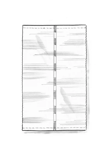 Matta "Meera" i ekologisk bomull - koppar