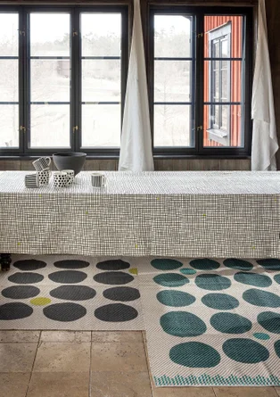 Matta "Mary" i ekologisk bomull och jute - malört