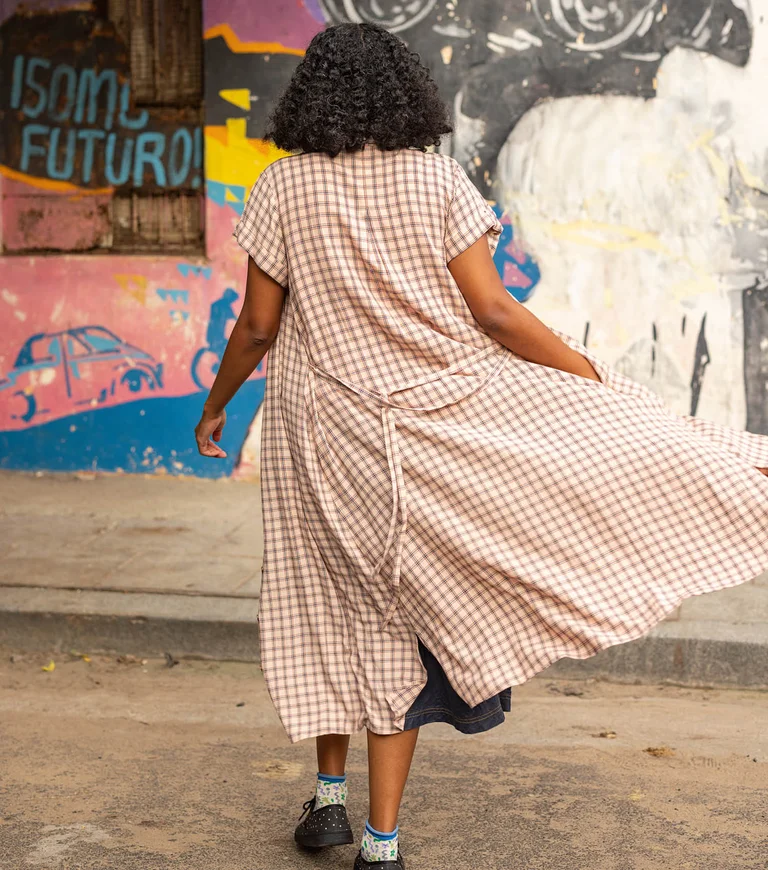 “Juliette” woven dress in viscose