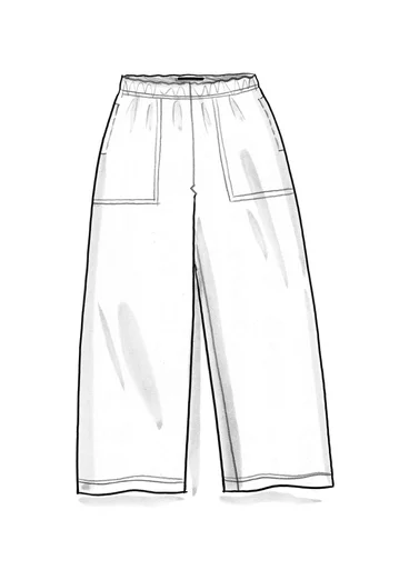 Trikåbyxa i ekologisk bomull - svart