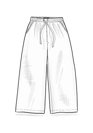 Vävd byxa i lin - grapefrukt