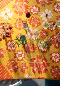 Duk "Soni" i ekologisk bomull - gurkmeja